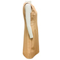 Load image into Gallery viewer, Akris Champagne Metallic Sleeveless Flared Silk Cocktail Dress
