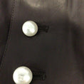 Load image into Gallery viewer, Chanel Brown Pearl Embellished Silk Lined Lambskin Leather Jacket
