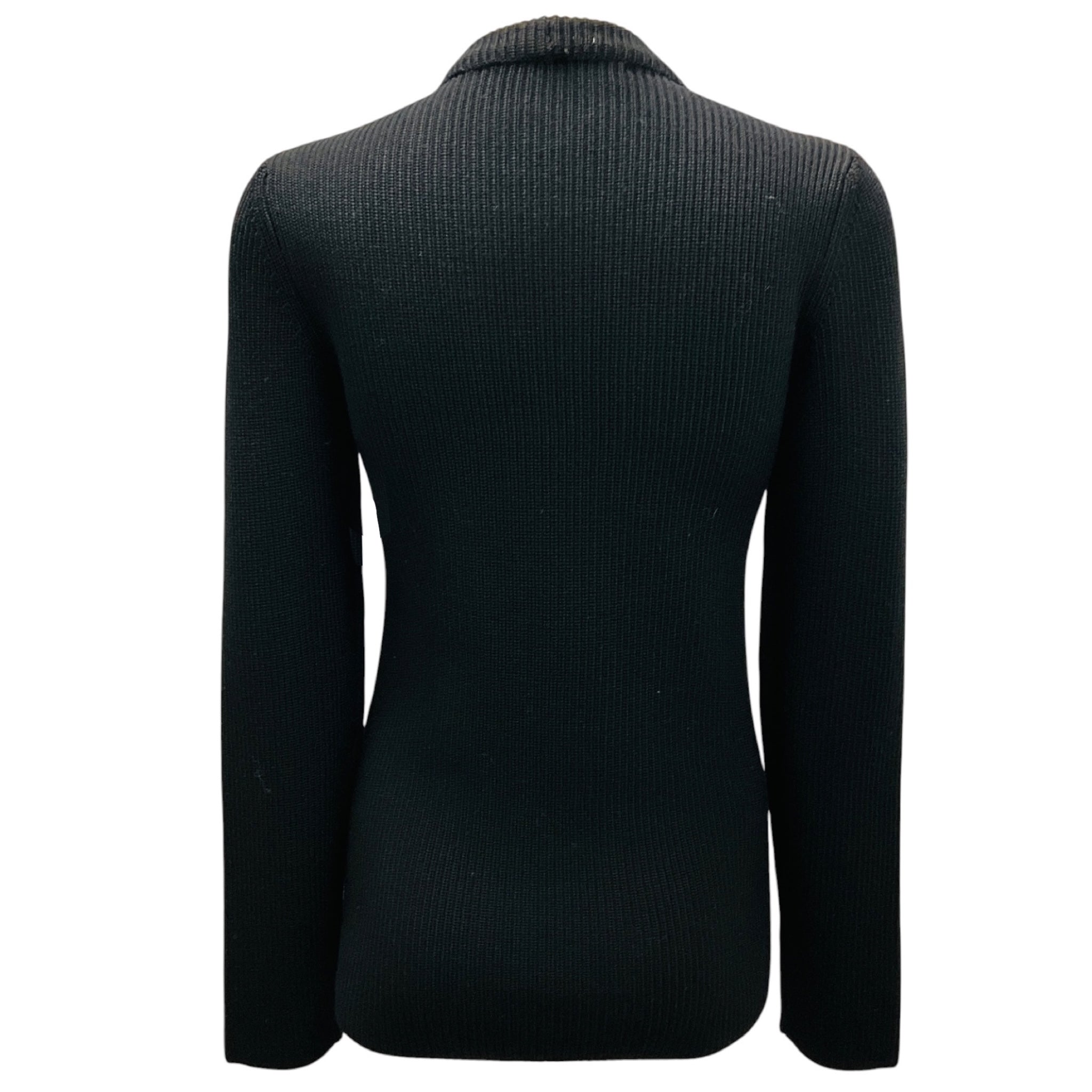 Proenza Schouler Black / Grey / Navy Geometric Knit Sweater