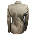 Load image into Gallery viewer, Altuzarra Taupe Crinkled Double Breasted Blazer Jacket
