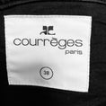 Load image into Gallery viewer, Courreges Black Crinkled Faux Patent Leather Pants
