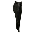 Load image into Gallery viewer, Courreges Black Crinkled Faux Patent Leather Pants
