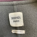 Load image into Gallery viewer, Hermes Wine / Dark Green Belted Cashmere Coat
