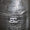 Load image into Gallery viewer, Courreges Black Crinkled Faux Patent Leather Pants
