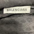 Load image into Gallery viewer, Balenciaga Black 2020 Ruffled Long Sleeved Asymmetric Satin Dress
