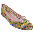 Load image into Gallery viewer, Manolo Blahnik Pink Multi Floral Mesh Verdino Verona Flats


