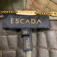 Load image into Gallery viewer, Escada Green Embossed Full Zip Lamb Leather Jacket
