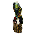 Load image into Gallery viewer, Roberto Cavalli Multicolor Paradise Found Print Peplum Satin Dress
