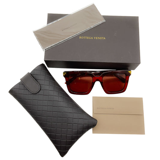 Bottega Veneta Red / Gold BV10055 Sunglasses