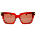 Load image into Gallery viewer, Bottega Veneta Red / Gold BV10055 Sunglasses
