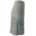 Load image into Gallery viewer, Chanel Silver Grey Wool and Silk Skirt with Buttons
