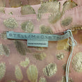 Load image into Gallery viewer, Stella McCartney Light Pink / Gold Metallic Lurex Detail Leopard Print Silk Blouse
