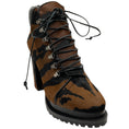 Load image into Gallery viewer, Alaia Brown / Black Pony Hair Lace Up Booties

