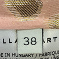 Load image into Gallery viewer, Stella McCartney Light Pink / Gold Metallic Lurex Detail Leopard Print Silk Blouse
