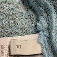 Load image into Gallery viewer, St. John Light Blue / Silver Metallic Knit Jacket and Dress Suit Set
