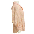 Load image into Gallery viewer, Stella McCartney Light Pink / Gold Metallic Lurex Detail Leopard Print Silk Blouse
