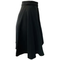 Load image into Gallery viewer, Chanel Black Silk Double Zipper Skirt
