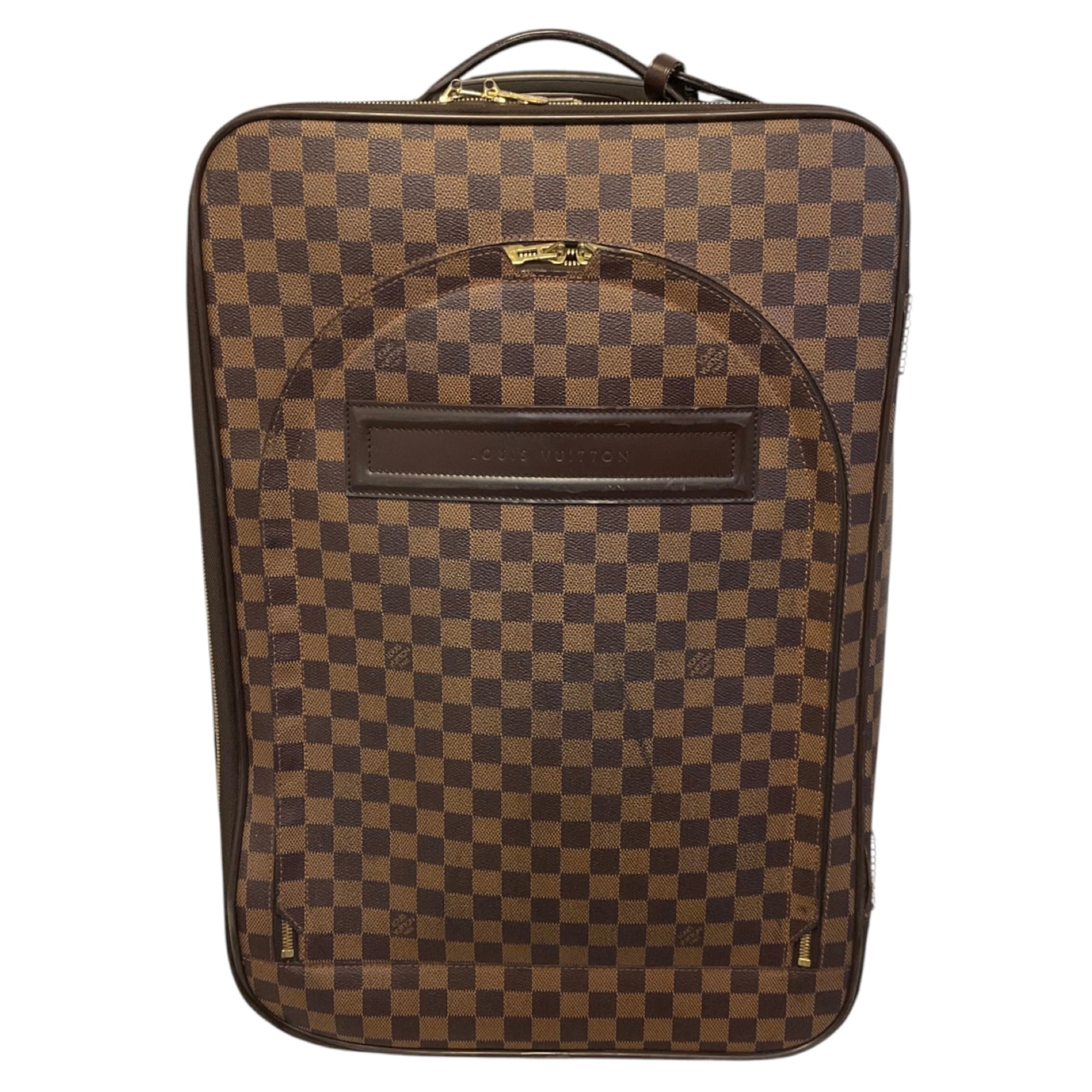 Louis Vuitton Brown Pegase 55 Damier Ebene Travel Rolling Suitcase