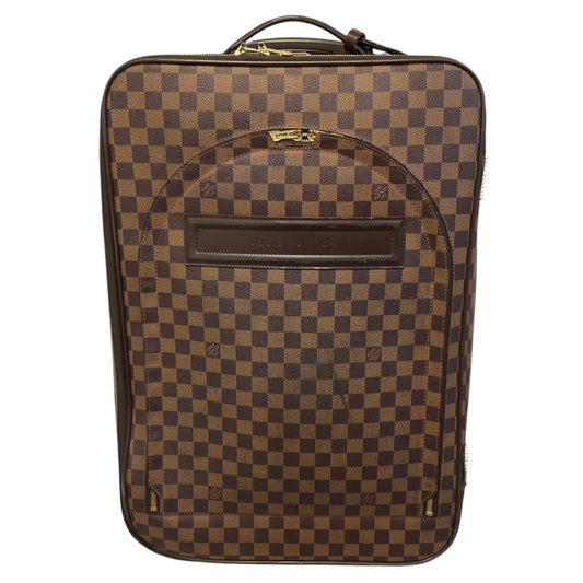 Louis Vuitton Brown Pegase 55 Damier Ebene Travel Rolling Suitcase