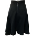 Load image into Gallery viewer, Chanel Black Silk Double Zipper Skirt
