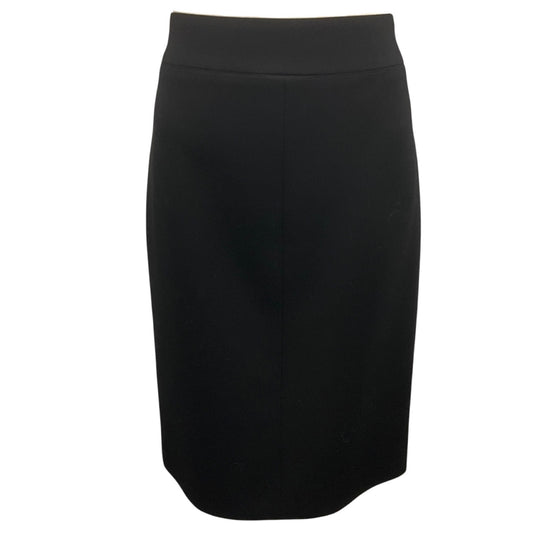 Chanel Black 2008 Wool Pencil Skirt
