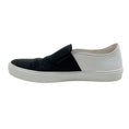 Load image into Gallery viewer, Chanel Black Satin / White Leather Slip On Sneakers
