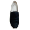 Load image into Gallery viewer, Chanel Black Satin / White Leather Slip On Sneakers
