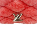 Load image into Gallery viewer, Louis Vuitton Pink Shearling Shoulder Bag with Logo Turn Lock
