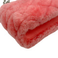 Load image into Gallery viewer, Louis Vuitton Pink Shearling Shoulder Bag with Logo Turn Lock
