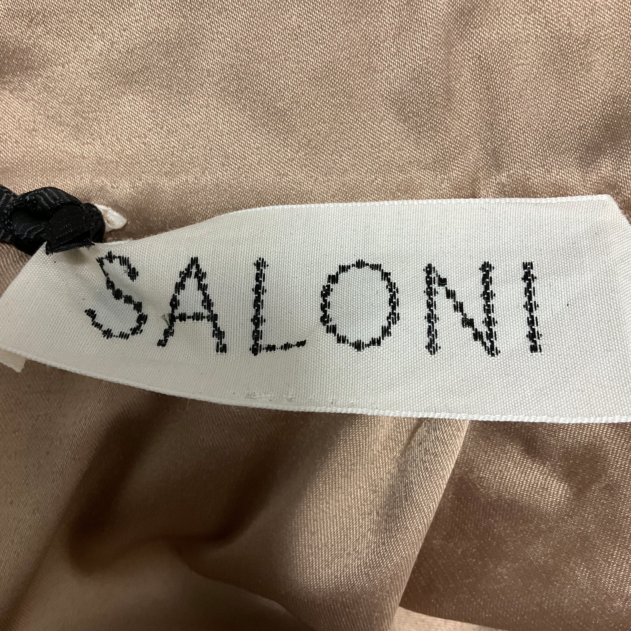 Saloni Gold Jena Sequin Embellished Midi Cocktail Dress