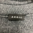 Load image into Gallery viewer, Akris Charcoal Grey Geometric Knit Long Sweater
