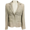 Load image into Gallery viewer, Escada Taupe Sequined Tweed Blazer
