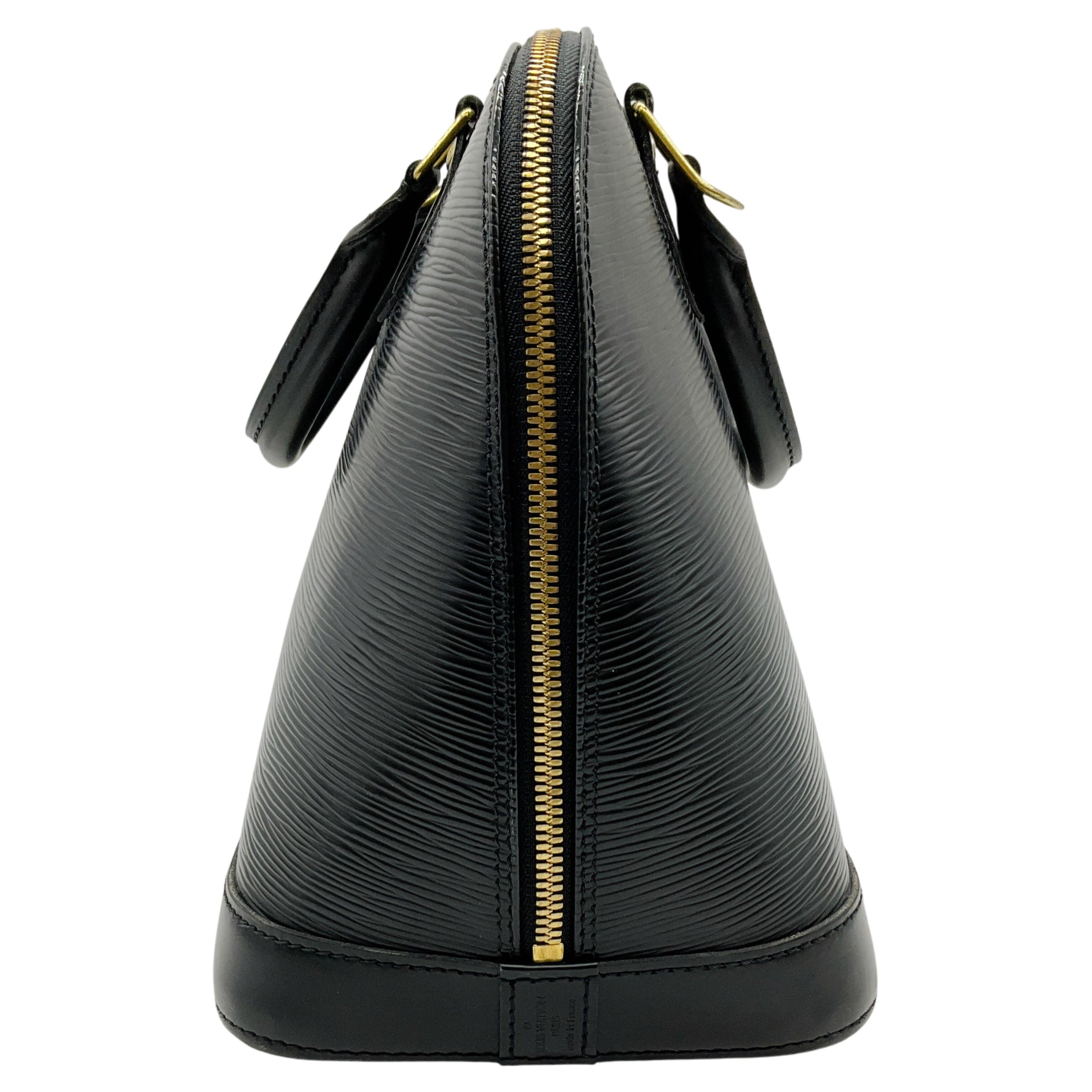 Louis Vuitton 2005 Black Epi Leather Alma PM
