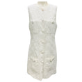 Load image into Gallery viewer, Alexis White Layla Embroidered Sleeveless Mini Dress
