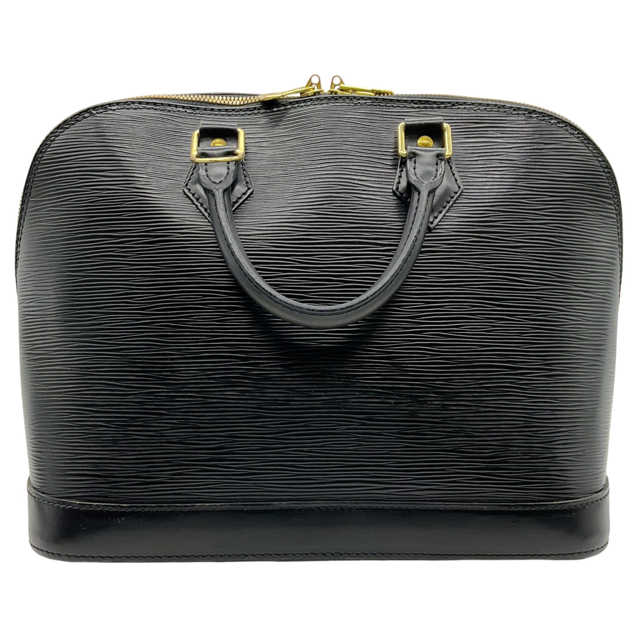 Louis Vuitton 2005 Black Epi Leather Alma PM