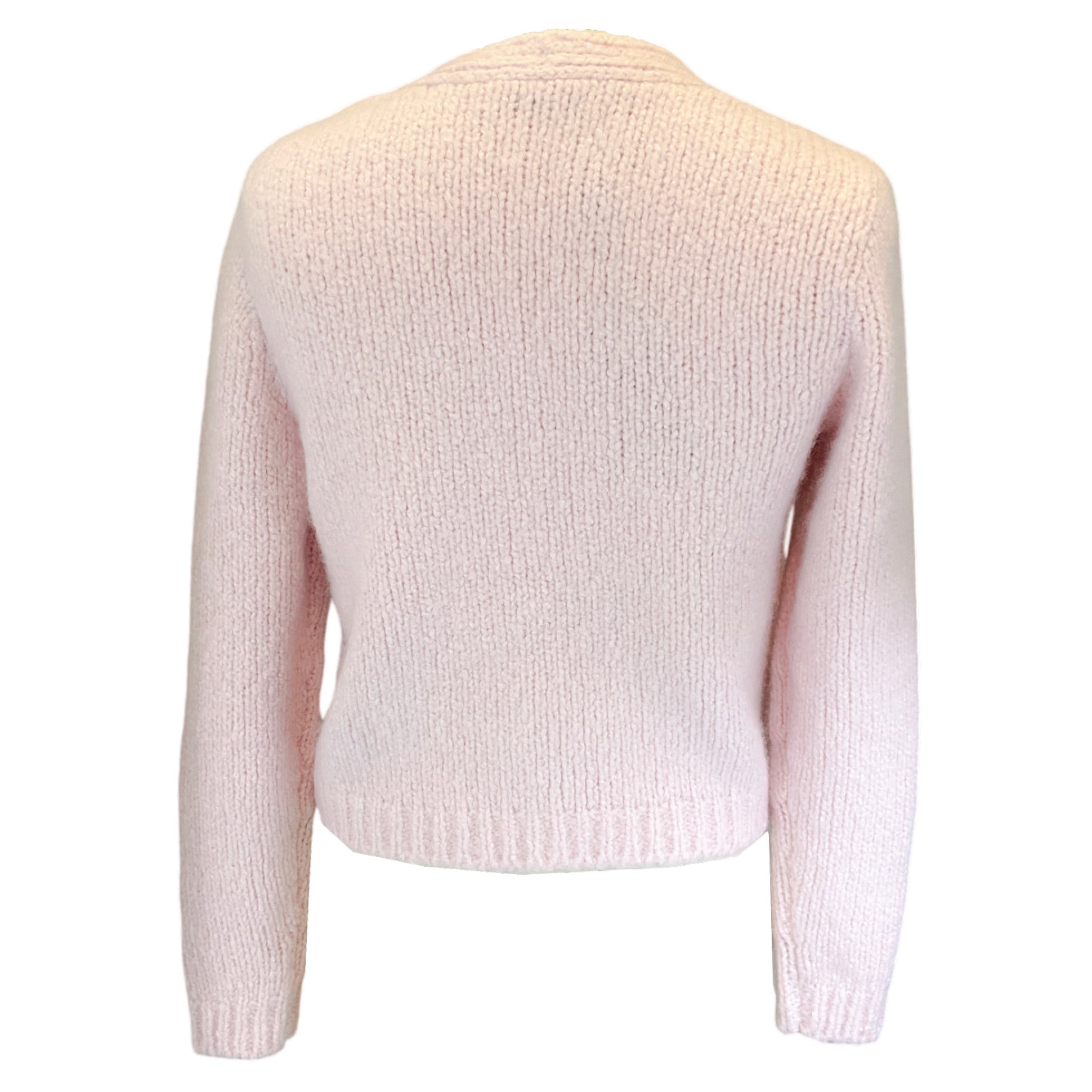 Akris Light Pink Cashmere and Silk Knit Cardigan Sweater