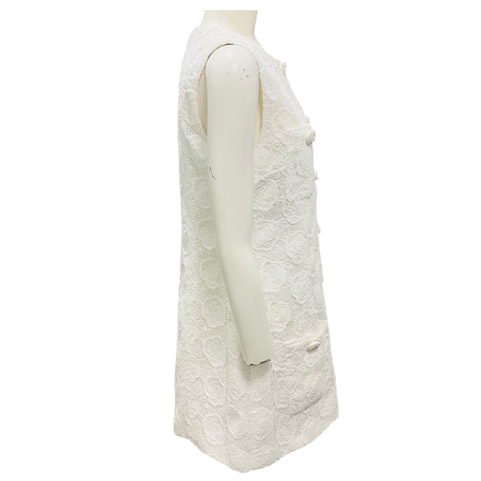 Alexis White Layla Embroidered Sleeveless Mini Dress
