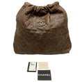 Load image into Gallery viewer, Chanel Brown Distressed Glazed Caviar Shoulder Bag
