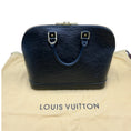 Load image into Gallery viewer, Louis Vuitton 2005 Black Epi Leather Alma PM
