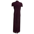 Load image into Gallery viewer, Self-Portrait Burgundy Rhinestone Mesh Cut Out Midi Dress
