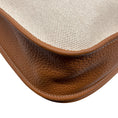 Load image into Gallery viewer, Hermes Beige / Cognac Toile / Clemence Leather Evelyne III GM
