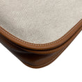 Load image into Gallery viewer, Hermes Beige / Cognac Toile / Clemence Leather Evelyne III GM
