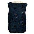 Load image into Gallery viewer, Carolina Herrera Dark Navy Embroidered Top
