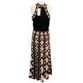 Load image into Gallery viewer, Cara Cara Vintage Scarf Black Sandrinna Dress
