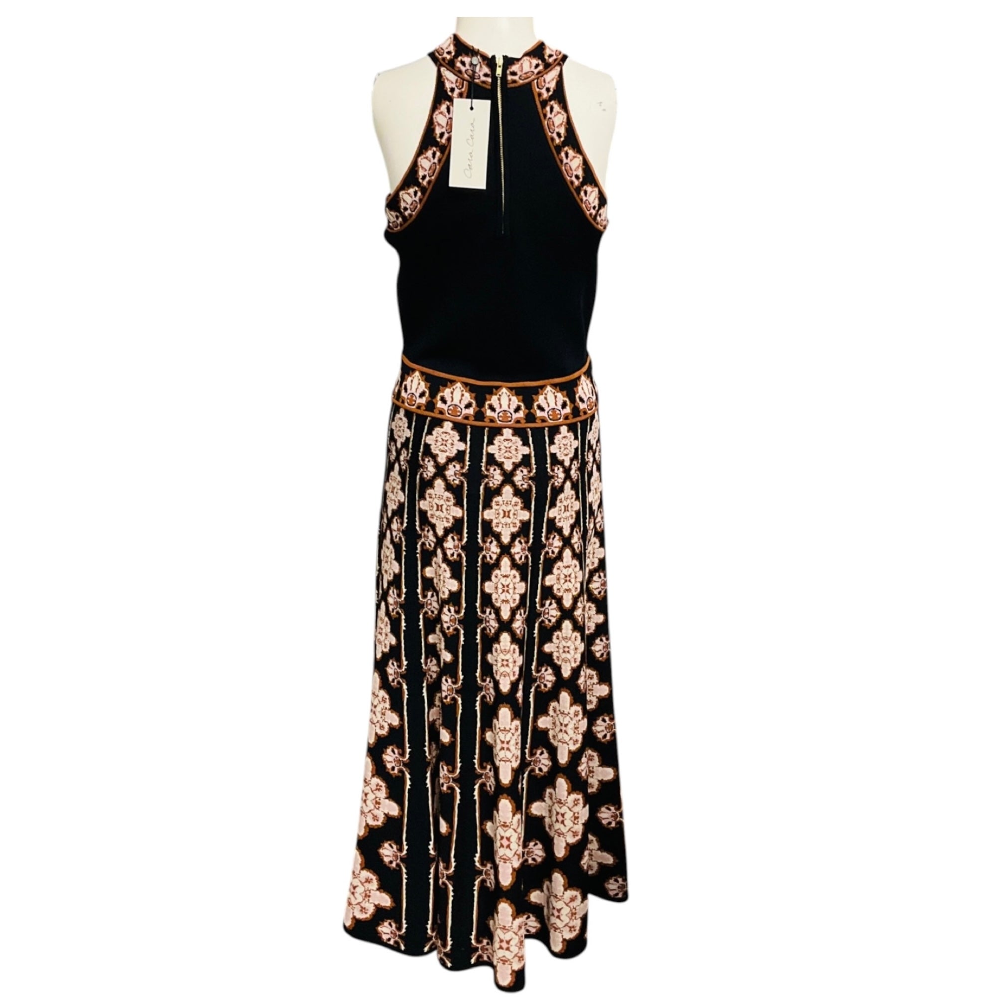 Cara Cara Vintage Scarf Black Sandrinna Dress