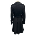 Load image into Gallery viewer, Akris Punto Black Flared Mid Length Wool Coat with Belt
