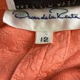 Load image into Gallery viewer, Oscar de la Renta Vintage Coral Button-Front Jacquard Coat
