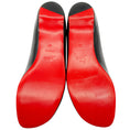 Load image into Gallery viewer, Christian Louboutin Black Patent Flats with Red Strass
