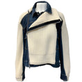 Load image into Gallery viewer, Sacai Denim Jacket with Knit Sleeves and Overlay

