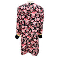 Load image into Gallery viewer, Marni Black / Pink / Red Floral Printed Long Sleeved Silk Mini Dress
